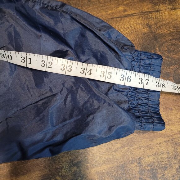 Vtg Wilson Windbreaker Track Jacket XL Pockets Embroidered Spell Out Y2K - Picture 14 of 14